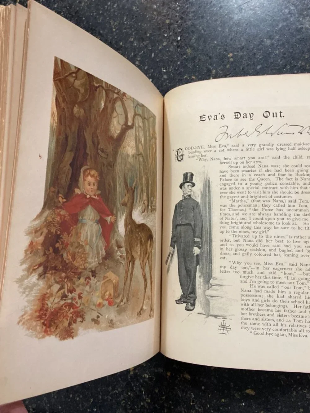 Victorian Chromolithograph Book, Marie Seymour Lucas Illustrations, Circa 1890,